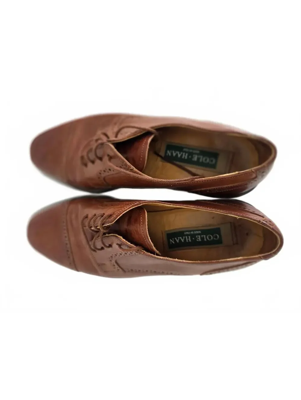 Cole Haan Grand OS Oxford Shoes 4676 brown leather Size 9.5 Preppy Business Work